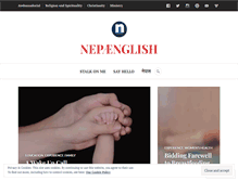 Tablet Screenshot of nepaenglish.com